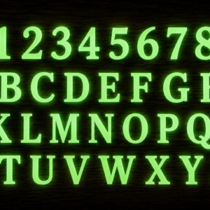 Letter and Number Sets