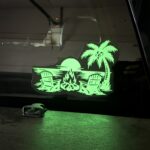 Custom Tropical Sunset vehicle sticker